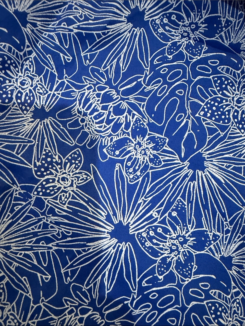 Egara Men’s Blue Floral Long-Sleeve Men’s Shirt - Picture 3 of 5